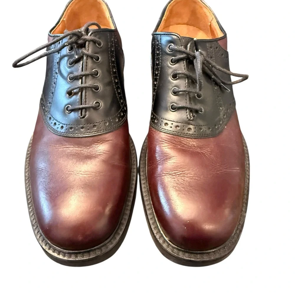 Johnston & Murphy Passport Burgundy Black Oxfords 20-2801‎ Men's Shoes size 8.5